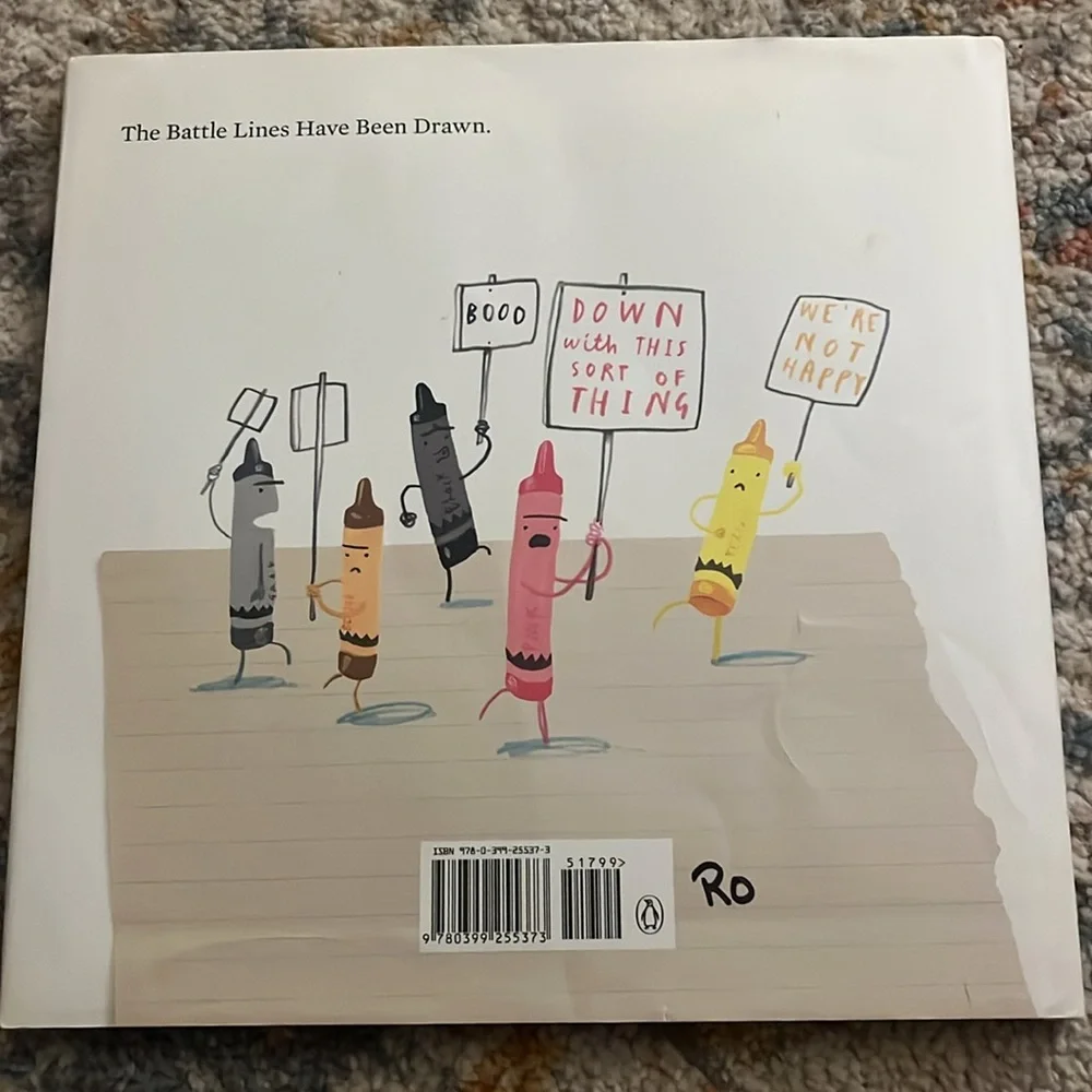 The Day The Crayons Quit by Drew Daywalt HardCover & Dustjacket 1st Edition EUC